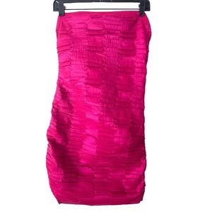 Romeo & Juliet Couture Strapless Bandage‎ Dress in Hot Pink M